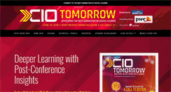 Desktop Screenshot of cio-tomorrow.com
